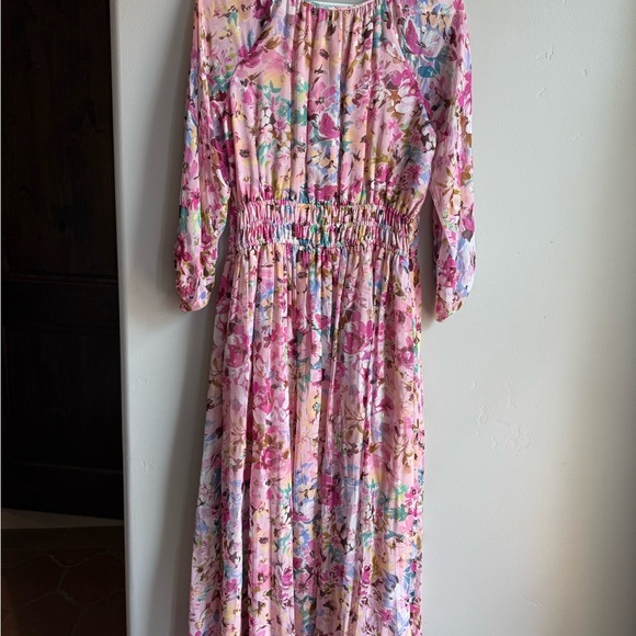 Shoshanna Taura Ruched Floral-Print Dress - Picture 2 of 4